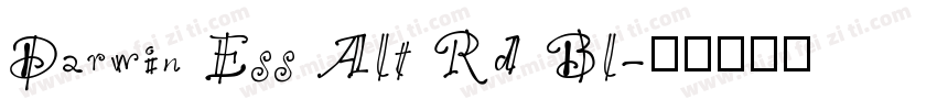 Darwin Ess Alt Rd Bl字体转换